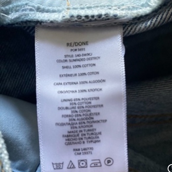 Re/Done Comfy 90s High Waist Straight Leg Jeans - Picture 12 of 13